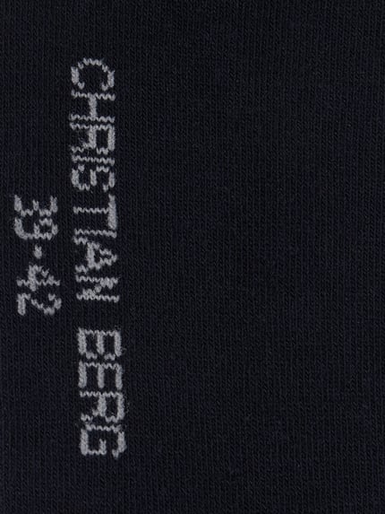 Christian Berg Men sokken met labeldetail in set van 2 Marineblauw - 3