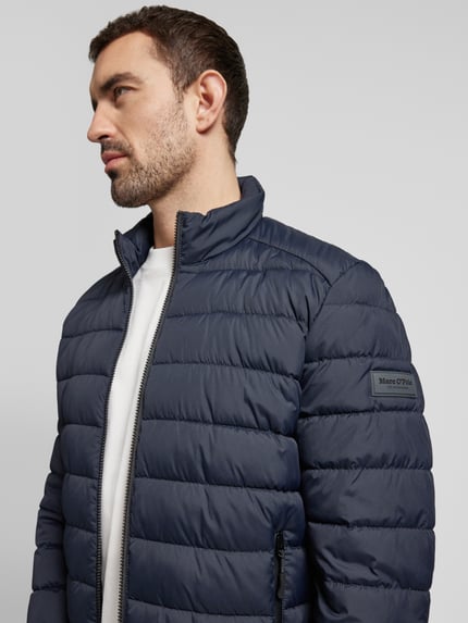 Marc O'Polo Steppjacke mit Label-Patch Dunkelblau 3