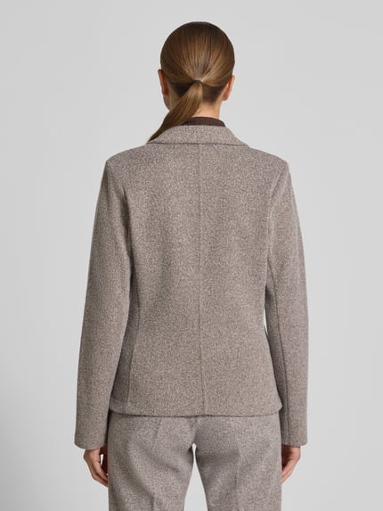 Marc O'Polo Regular Fit Kurzblazer aus Baumwoll-Mix Sand Melange 5