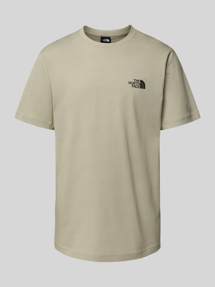 The North Face T-Shirt mit Label-Print Hellgrau 2