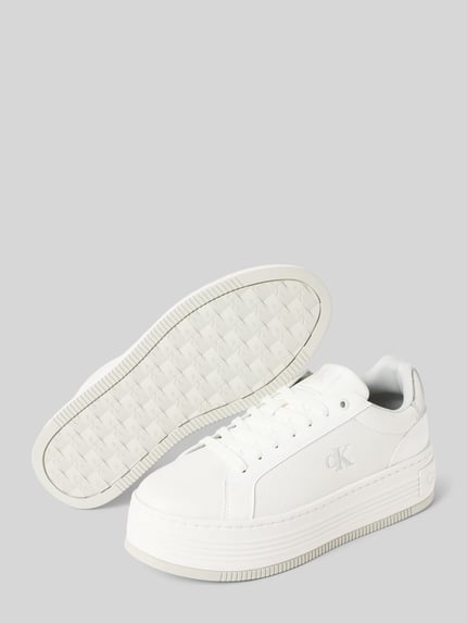 Calvin Klein Jeans Sneakers met vetersluiting Wit - 4