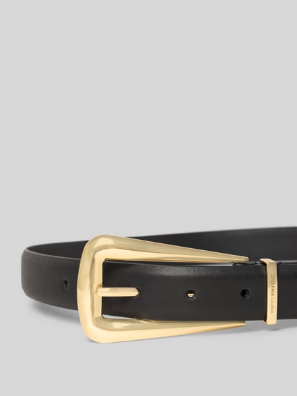Tommy Hilfiger Gürtel aus Büffelleder Modell 'WEST 2.5' Black 2