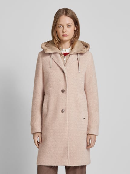 CINQUE Lange jas met reverskraag, model 'MIRCALE' Beige - 4