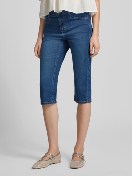ANGELS Capribroek met elastische band model 'AnnaCapri Sporty' Blauw - 4