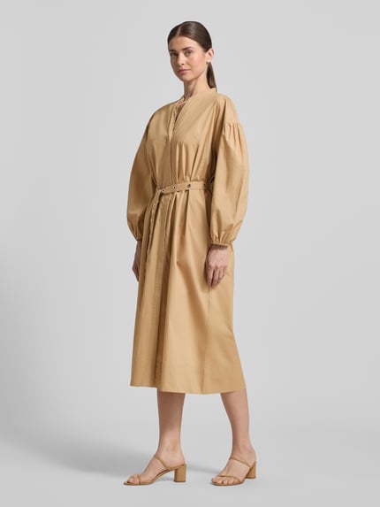 BOSS Orange Vloeiende vrijetijdsjurk van puur katoen model 'C_DELLYS' Beige - 1