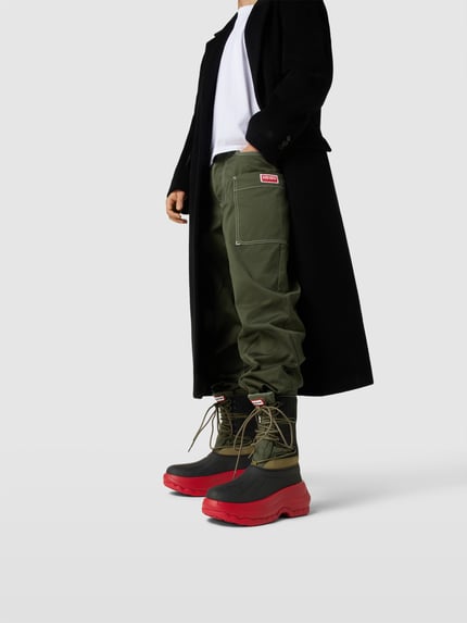 Kenzo Sznurowane botki - Kenzo X HUNTER Czerwony 1