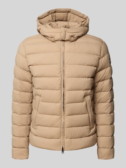 Produktfoto, Steppjacke mit Kapuze von Colmar Originals in Beige mit Reißverschluss, Eingrifftaschen, Regular-Fit, glatte Textur