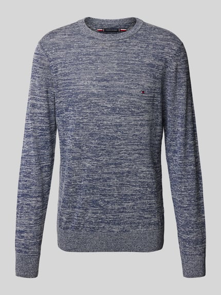 Tommy Hilfiger Strickpullover mit Leinen-Anteil Marine 2