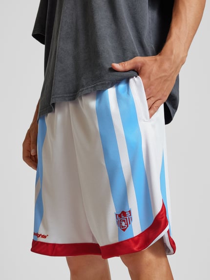 Low Lights Studios Sweatshorts met labeldetails, model 'SEVENTY SEVEN'' Offwhite - 3