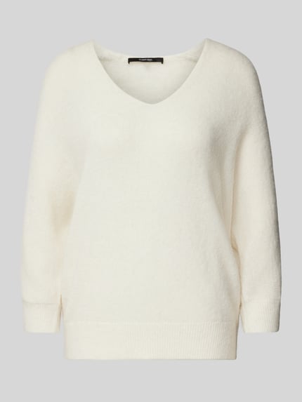 someday. Strickpullover mit gerippten Abschlüssen Modell 'Tamita' Ecru 2