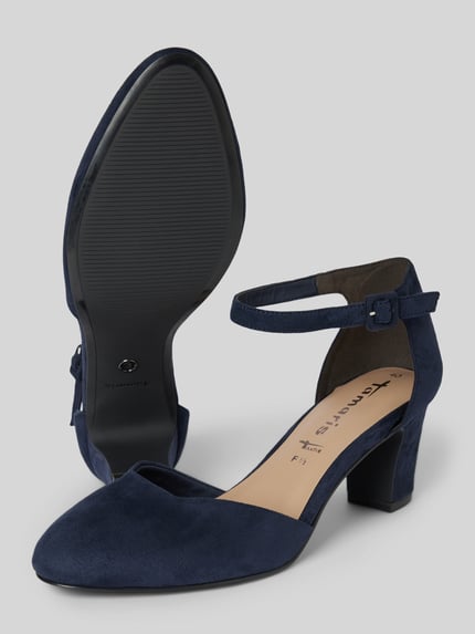 Tamaris Pumps mit Blockabsatz Dunkelblau 4