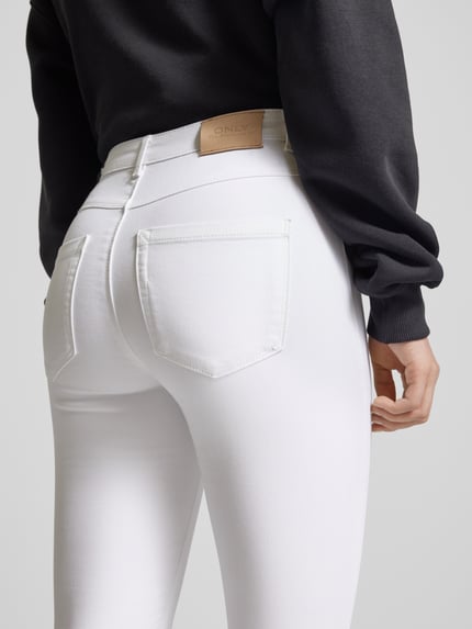ONLY Skinny fit jeans van katoenmix, model 'ROYAL' Wit - 3