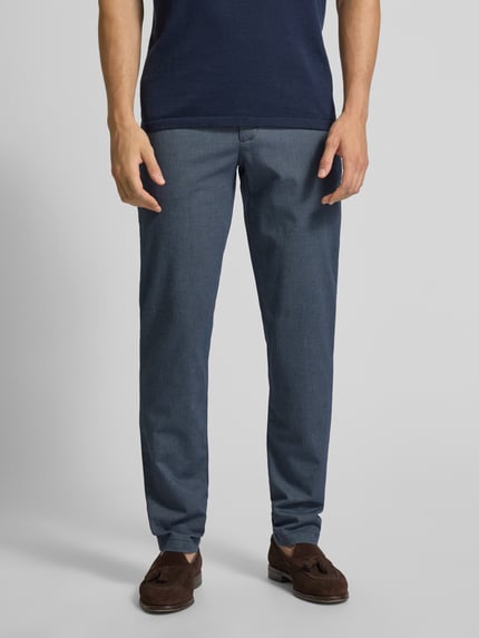 CINQUE Slim fit stoffen broek met achterzakken model 'Brody' Blauw - 4