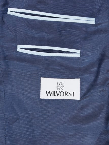 WILVORST Slim fit colbert van wolmix Marineblauw - 6