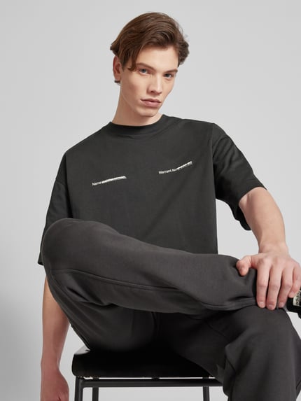 Multiply Apparel Oversized T-Shirt mit Rundhalsausschnitt Black 3