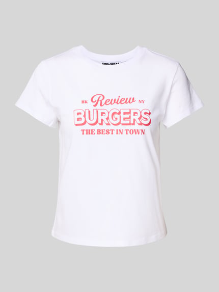 REVIEW T-shirt z nadrukiem z logo Biały 2