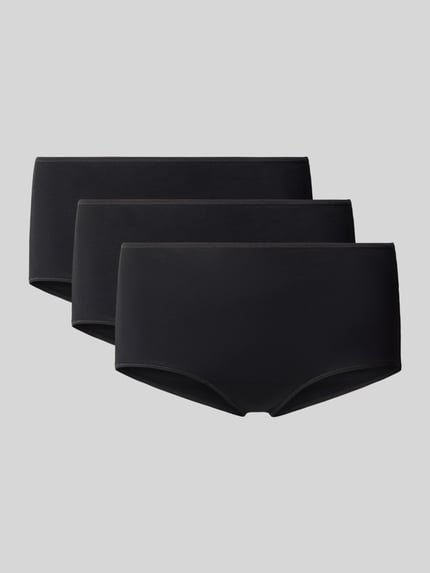 Produktfoto, schwarze Panty aus Baumwoll-Mix mit Modal-Anteil im 3er-Pack von PUMA, glatte Oberfläche, schlichte Form, Damen Panty