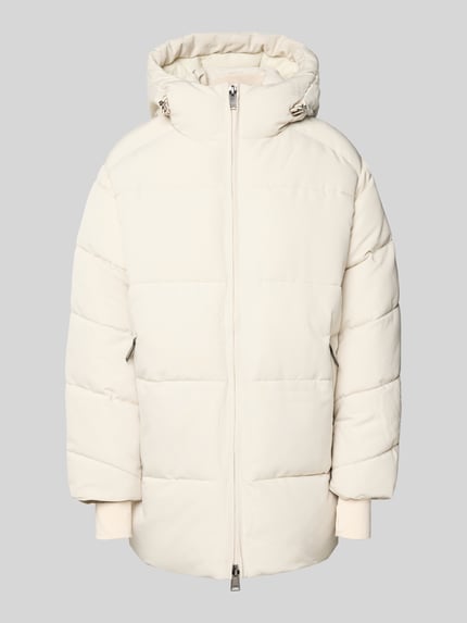 WITHBLACK Kurtka w stylu puffer z zamkiem błyskawicznym dwustronnym Złamany biały 2