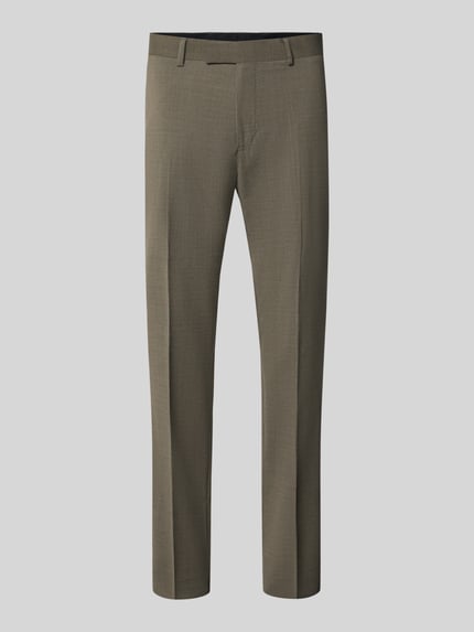 straight fit broek met lanawol met wol model 'Tenuta' Shop The Look MANNEQUINE
