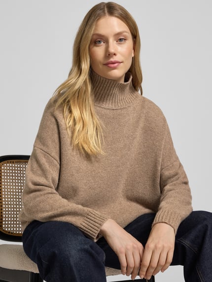 Weekend Max Mara Oversized coltrui van een pure scheerwol, model 'BORGIA' Hazelnoot gemêleerd - 3