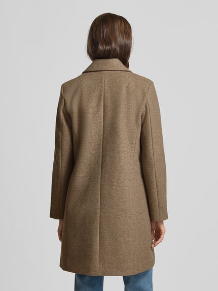 VILA Lange jas met reverskraag, model 'CLAUDIA' Taupe - 5