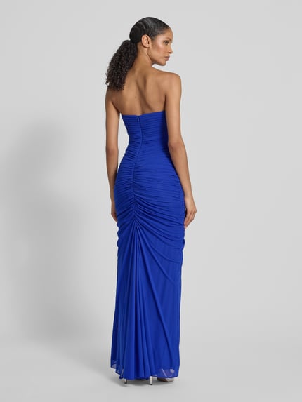 Mascara Abendkleid mit gelegten Falten und Gehschlitz Royal 5