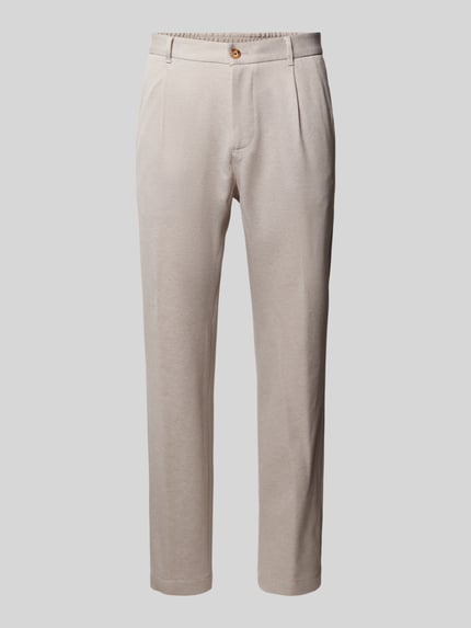 Regular Fit Anzughose aus Viskose-Mix Modell 'Lester' Shop The Look MANNEQUINE