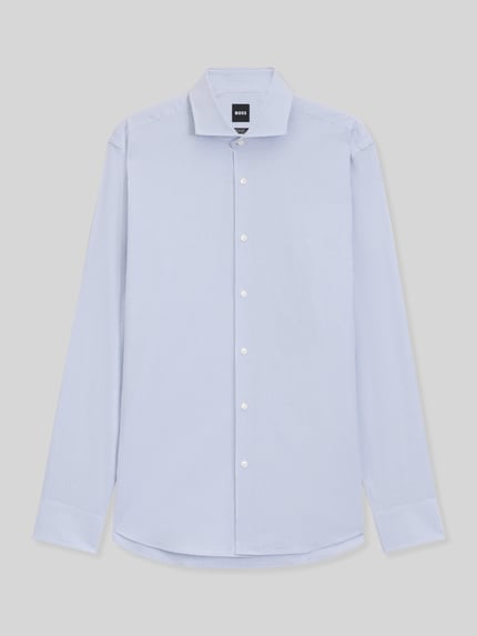 BOSS Regular Fit Businesshemd aus Baumwoll-Mix Bleu 2