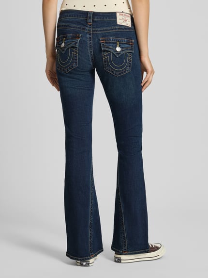 TRUE RELIGION Bootcut-Jeans aus Baumwoll-Mix Modell 'JOEY' Dunkelblau 5