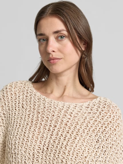 Marc O'Polo Relaxed Fit Pullover aus Baumwoll-Mix Stein 3