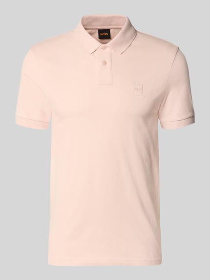 BOSS Orange Regular Fit Poloshirt aus Baumwoll-Mix Modell 'PASSENGER' Hellrosa 2