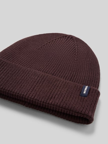 MCNEAL Mütze mit Label-Patch Dunkelbraun 2