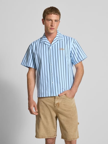 PROHIBITED Relaxed fit vrijetijdsoverhemd met reverskraag Blauw - 4
