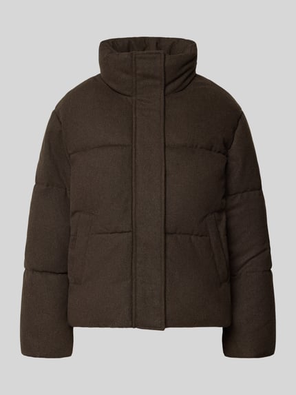 Selected Pikowana o kroju regular fit z dodatkiem wełny model ‘NERA PUFFEr JACKET #3’ Ciemnobrązowy 2
