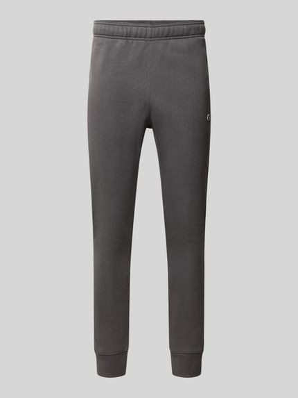 Champion Straight Fit Sweatpants aus Baumwoll-Mix mit Logo-Patch Anthrazit 1