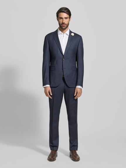 CG – CLUB of GENTS Spodnie do garnituru o kroju slim fit z dodatkiem streczu Granatowy 1