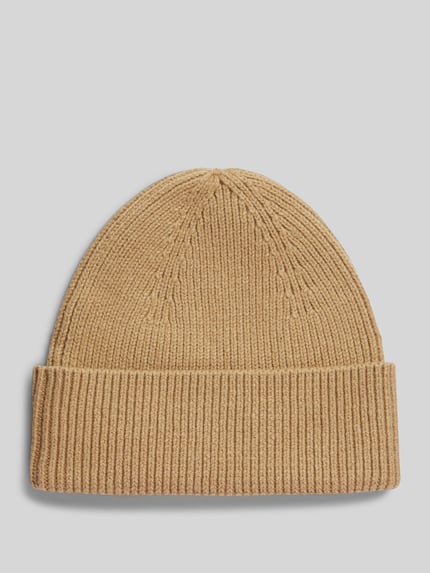 Tommy Hilfiger Mütze aus Baumwoll-Mix mit Woll-Anteil Beige 3