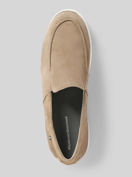 Floris van Bommel Loafer mit Label-Detail Modell 'De Kupster' Beige 3