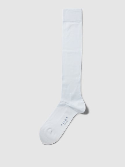 FALKE Kniestrümpfe mit Logo-Stitching Modell 'Tiago' Bleu 1