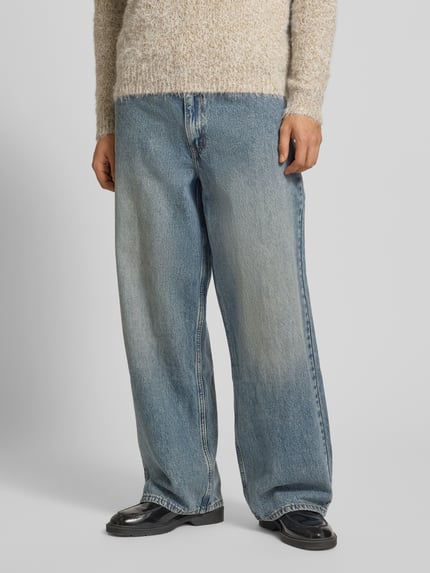 Levi's® Baggy jeans met 5-pocketmodel Rookblauw - 4