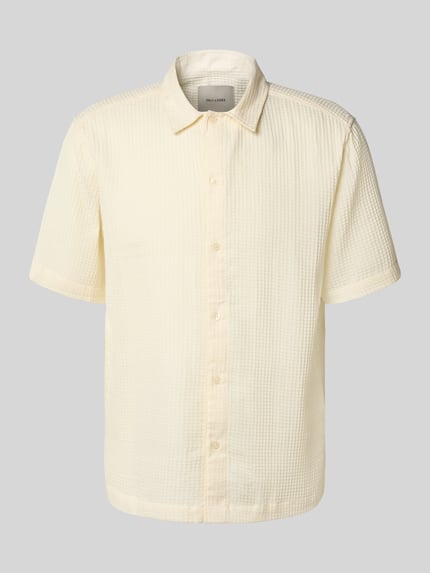 ONLY & SONS Regular Fit Freizeithemd aus reiner Baumwolle Offwhite 2