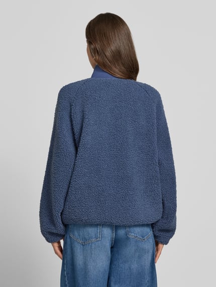 Jake*s Casual Teddyjacke mit Stehkragen Blau 5