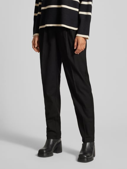 VILA High Waist Hose mit Bundfalten Modell 'RILEY LANYA' Black 4