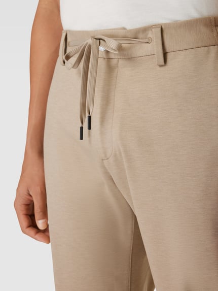 s.Oliver BLACK LABEL Slim Fit Jogpants aus Stretch-Jersey Modell 's.O JOGG' Beige 3