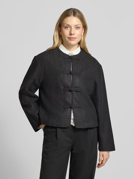 MANGO Blouson mit Knebelverschluss Modell 'SORA' Anthrazit 4