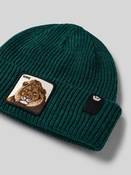 GOORIN BROS. Beanie mit Motiv-Patch Modell 'THE KING BEANIE' Dunkelgruen 2