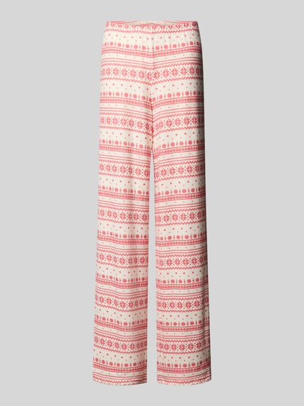 Jake*s Casual Pyjama-Hose mit elastischem Bund Kirsche 1