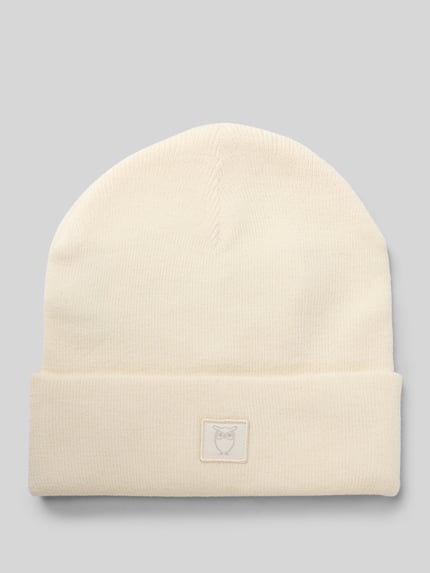 KnowledgeCotton Apparel Mütze aus reiner Wolle Modell 'Merino' Offwhite 1