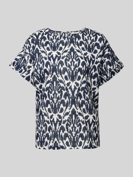 Blusenshirt mit Strukturmuster Modell 'Amana' Shop The Look MANNEQUINE
