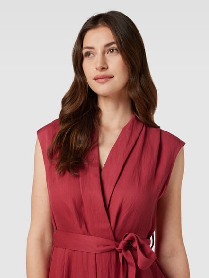 zero Jumpsuit aus Lyocell-Mix mit Viskose-Anteil in Wickel-Optik Fuchsia 3